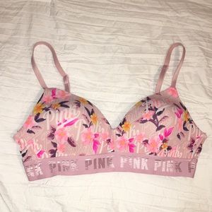 Pink Victoria’s Secret bra